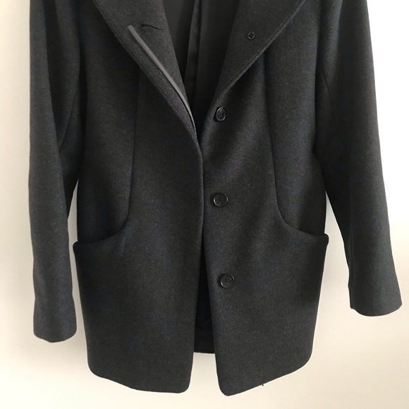 Aritzia dark grey wool & cashmere coat - Picture 5 of 6